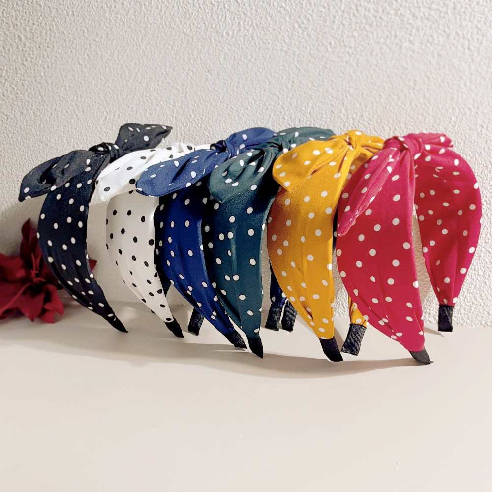 Women Accessories Wholesale China - Boho Dots Wide Hair Bands for