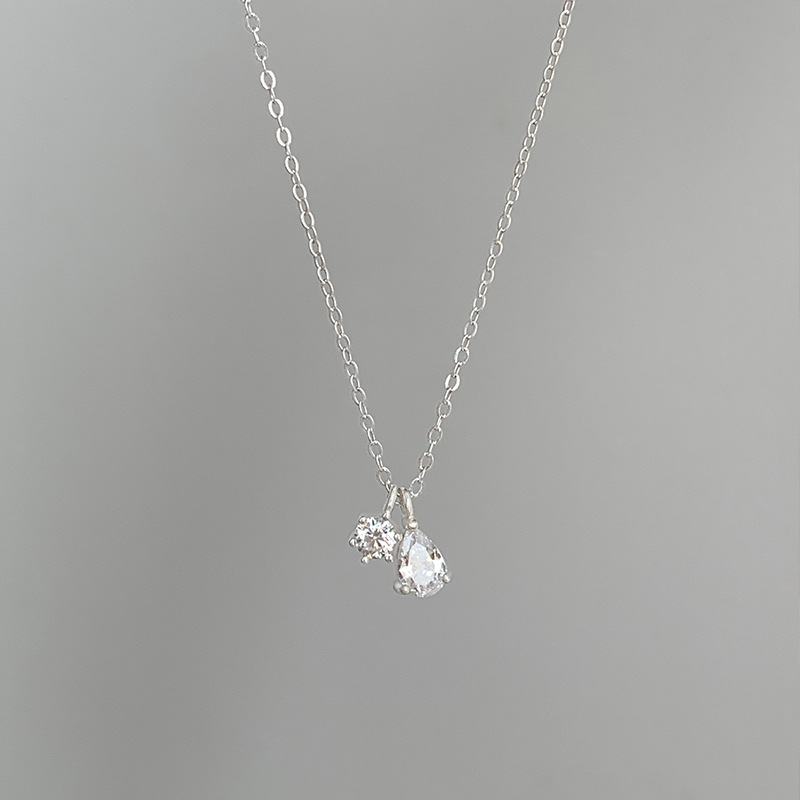 Charm Necklace Dainty - Mini Shiny Delicate 925 Sterling Silver