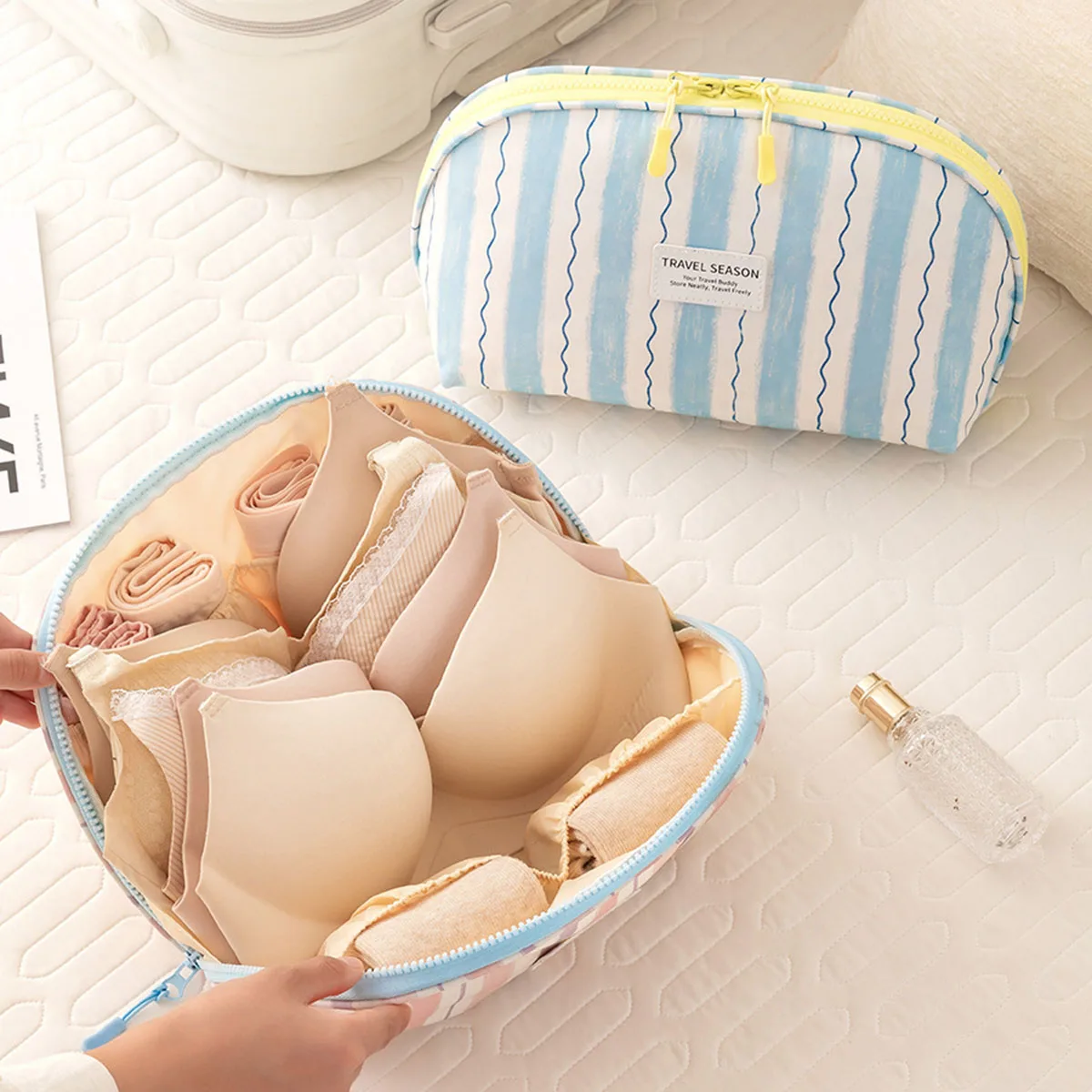 Women Accessories List - Portable Underwear Storage Bag Multi-purpose Oxford