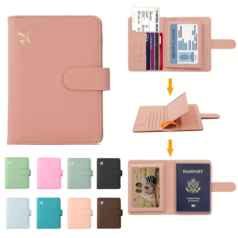 Women Accessories List - Waterproof Leather Passport Holder with Cute