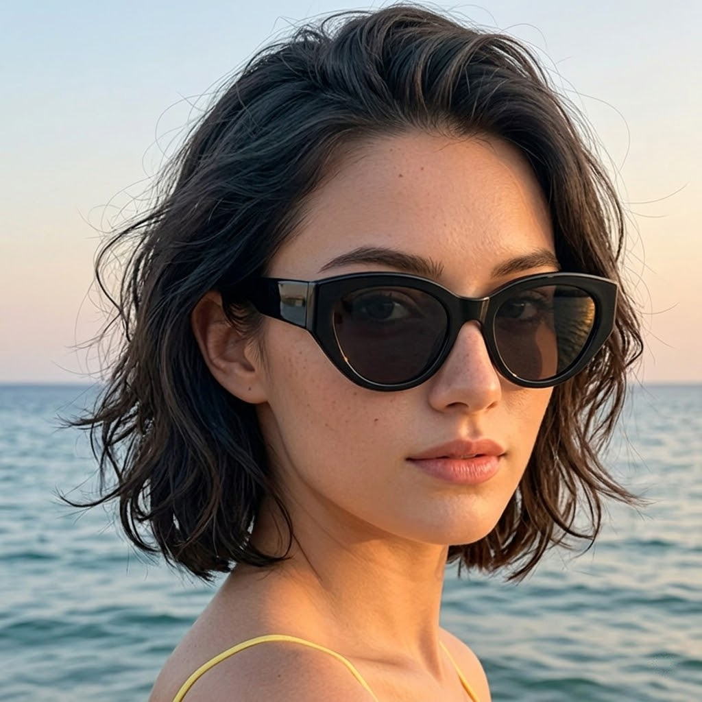 Accessories Brand For Women - Women Men Classic Cat-Eye Polarized Sunglasses