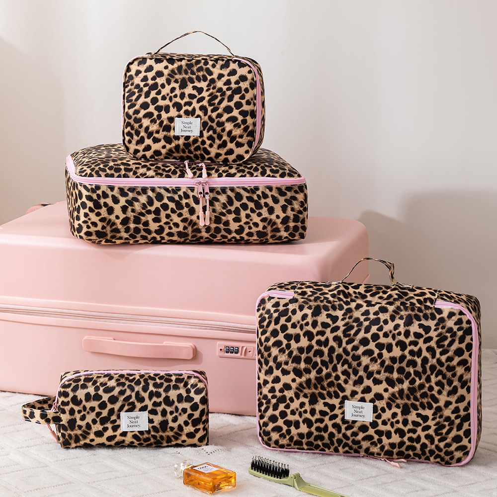 Leopard Makeup Bag Toiletry Cl - Women Accessories List ulasan dan harga