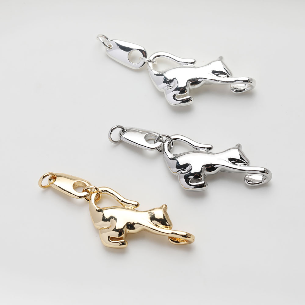 2PCS Dainty Animal Design Cat  - Charm Necklace Dainty ulasan dan harga
