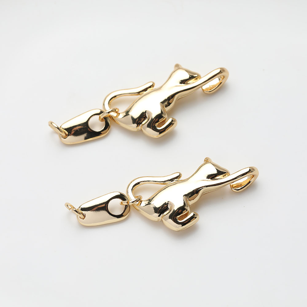 2PCS Dainty Animal Design Cat  - Charm Necklace Dainty ulasan dan harga