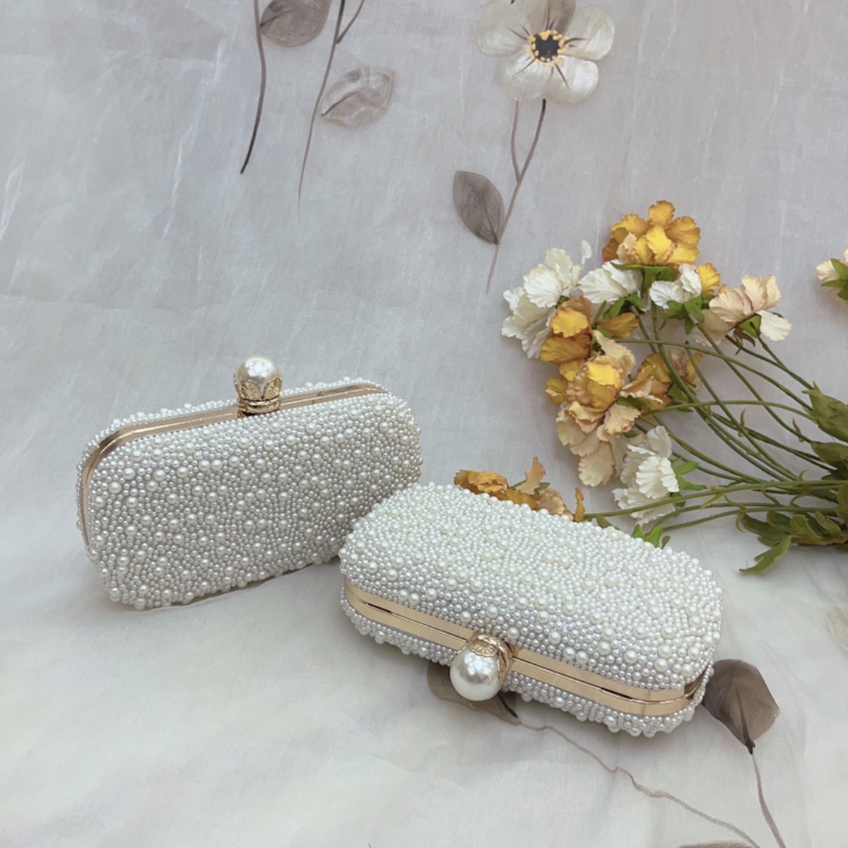 Luxury Wedding Evening Dress B - Wallet Chain Bag ulasan dan harga