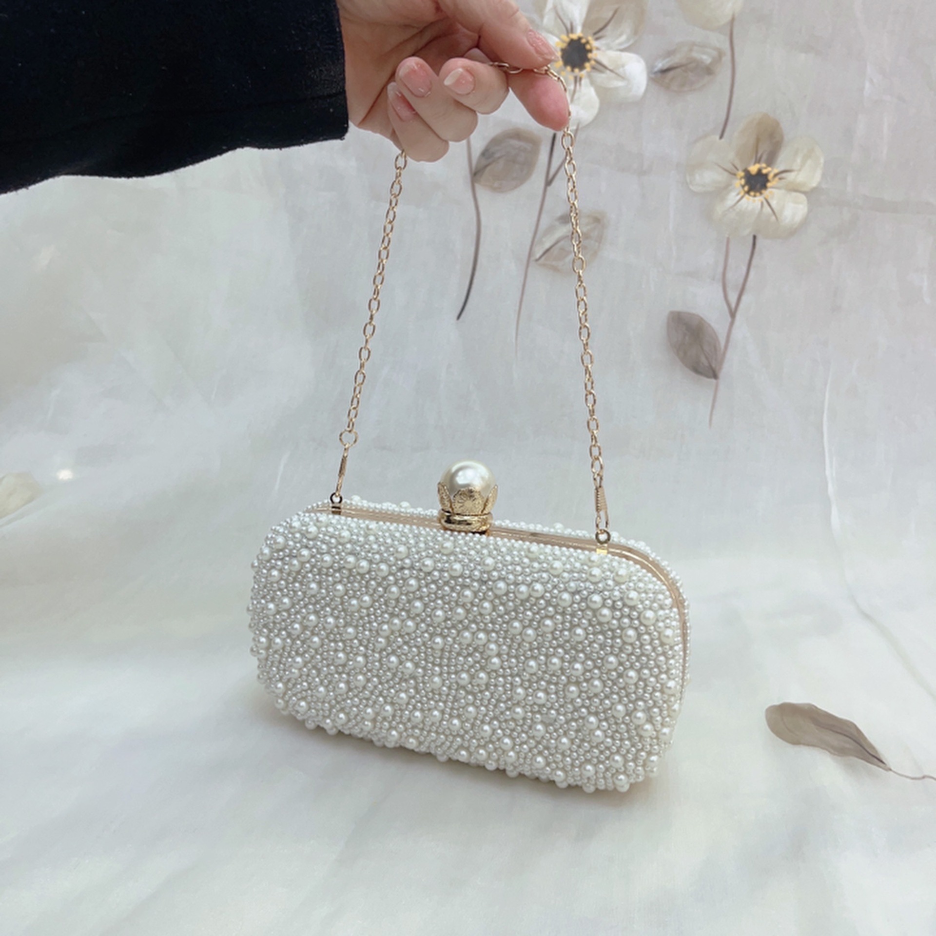 Luxury Wedding Evening Dress B - Wallet Chain Bag ulasan dan harga