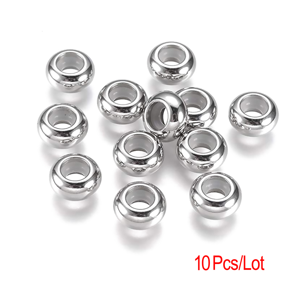 10pcs Stainless Steel Round Sp - Women Accessories Pandora ulasan dan harga
