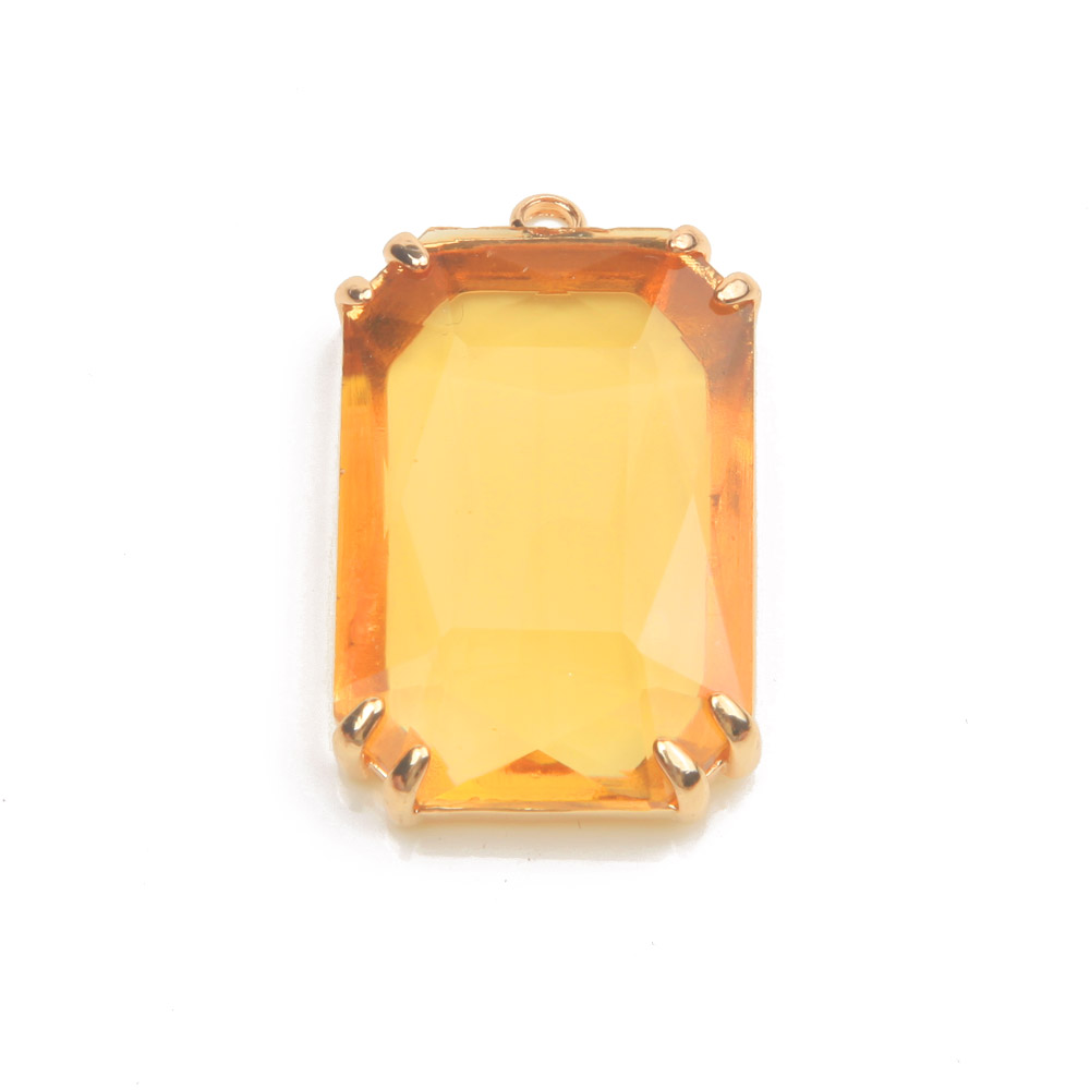 4PCS Dainty rectangle Faceted  - Charm Necklace Dainty ulasan dan harga