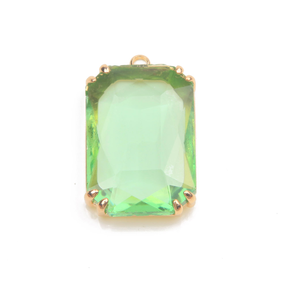 4PCS Dainty rectangle Faceted  - Charm Necklace Dainty ulasan dan harga