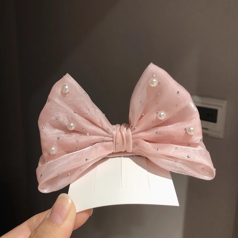 Brand New Pearl bow girl headw - Accessories Brand For Women ulasan dan harga