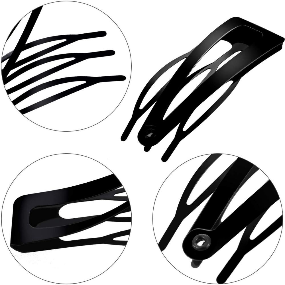 10pcs/lot Metal Snap Hair Clip - Women Accessories List ulasan dan harga