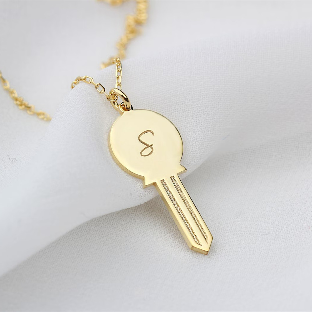 Custom Dainty Key Necklace Sta - Charm Necklace Dainty ulasan dan harga