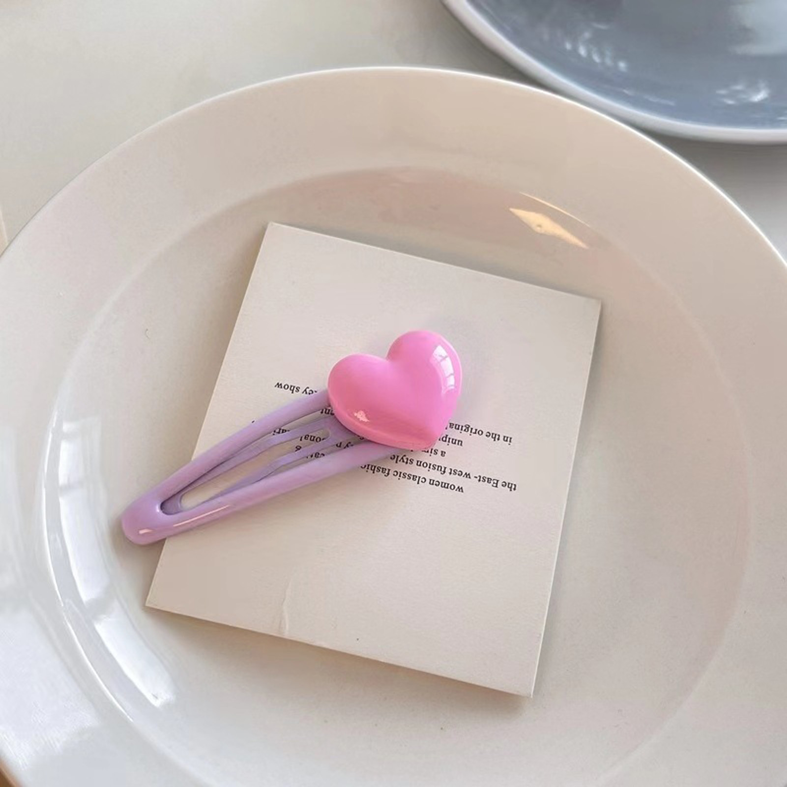 5pcs Cartoon Heart Hair Clips  - Women Accessories Wholesale China ulasan dan harga
