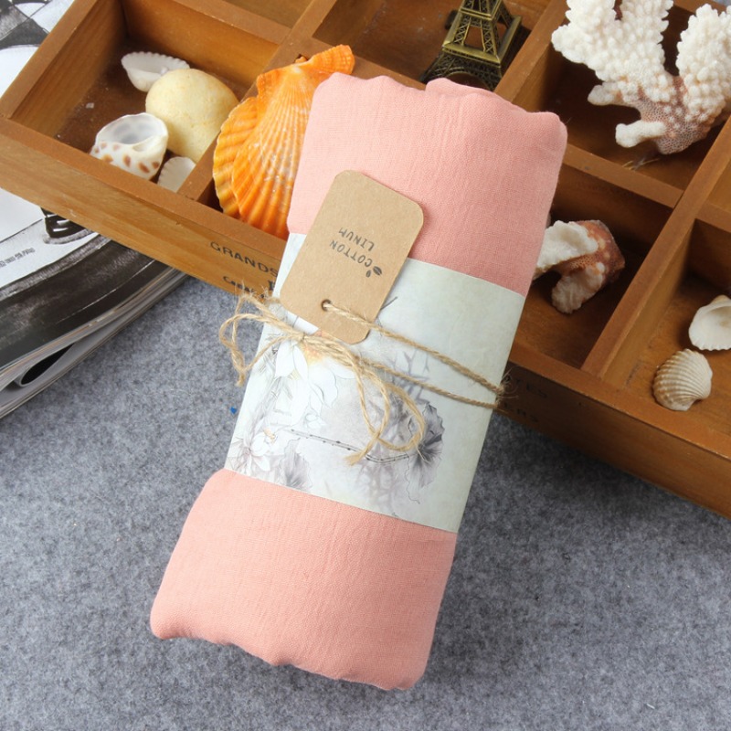 Fashion Solid Plain Linen Cott - Women Accessories Wholesale China ulasan dan harga