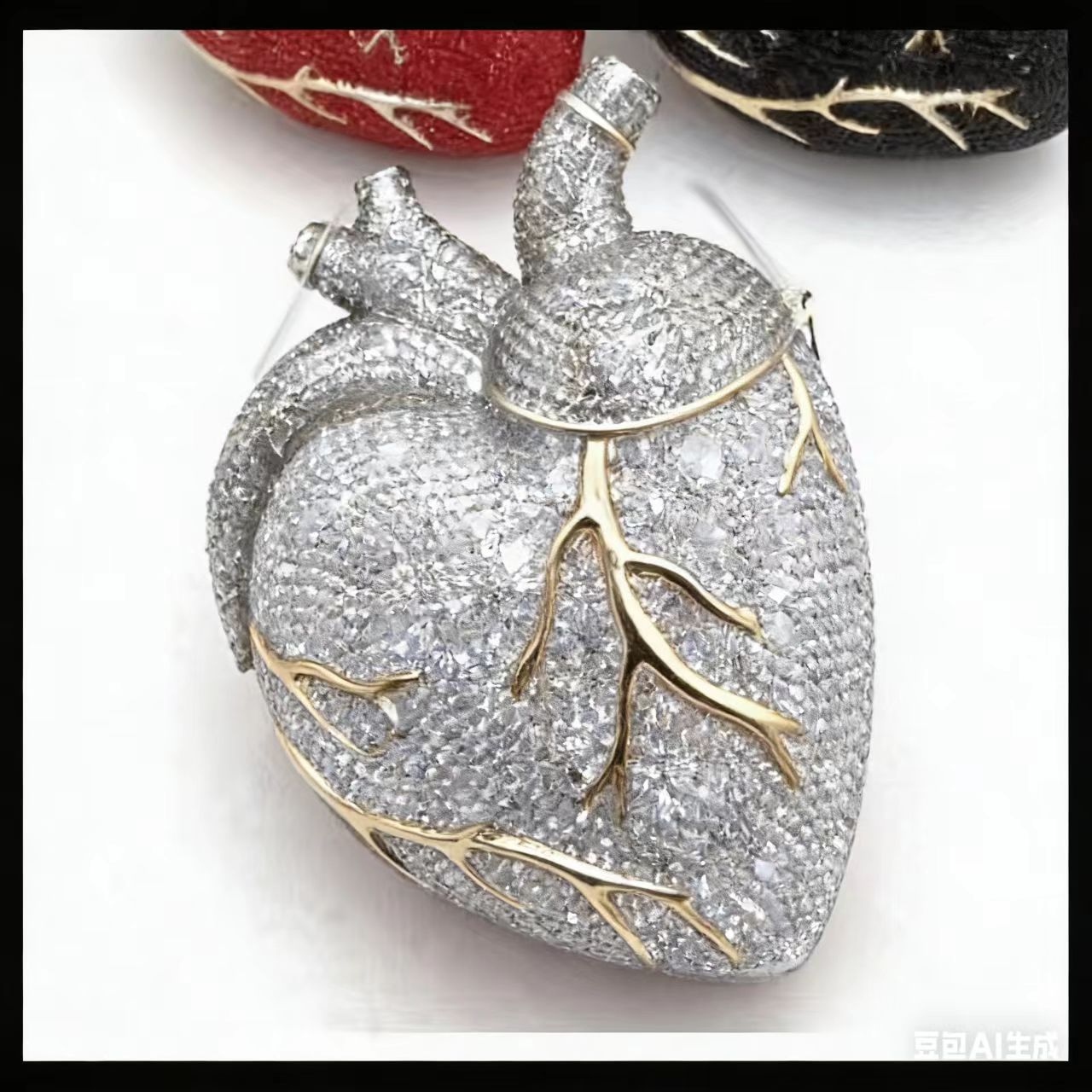 Heart Chain Dinner Bag Diamond - Wallet Chain Bag ulasan dan harga