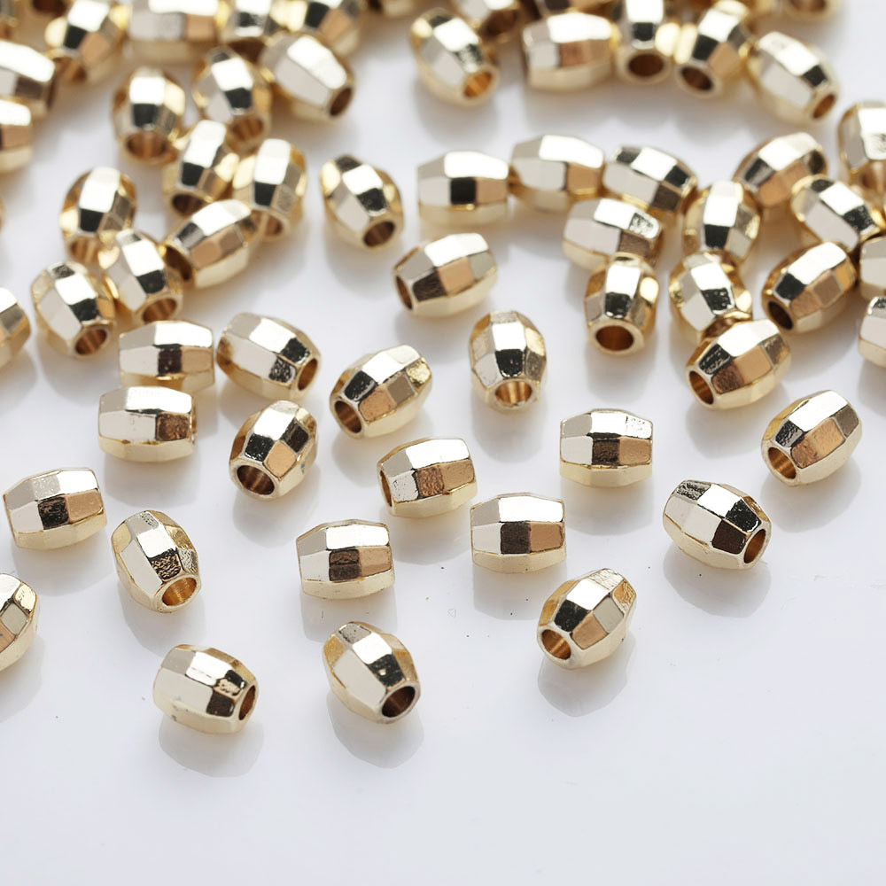 30PCS Dainty Oval Brass Beads  - Charm Necklace Dainty ulasan dan harga