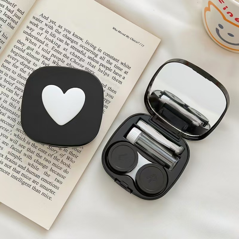 Heart Contact Lens Case with M - Women Accessories List ulasan dan harga