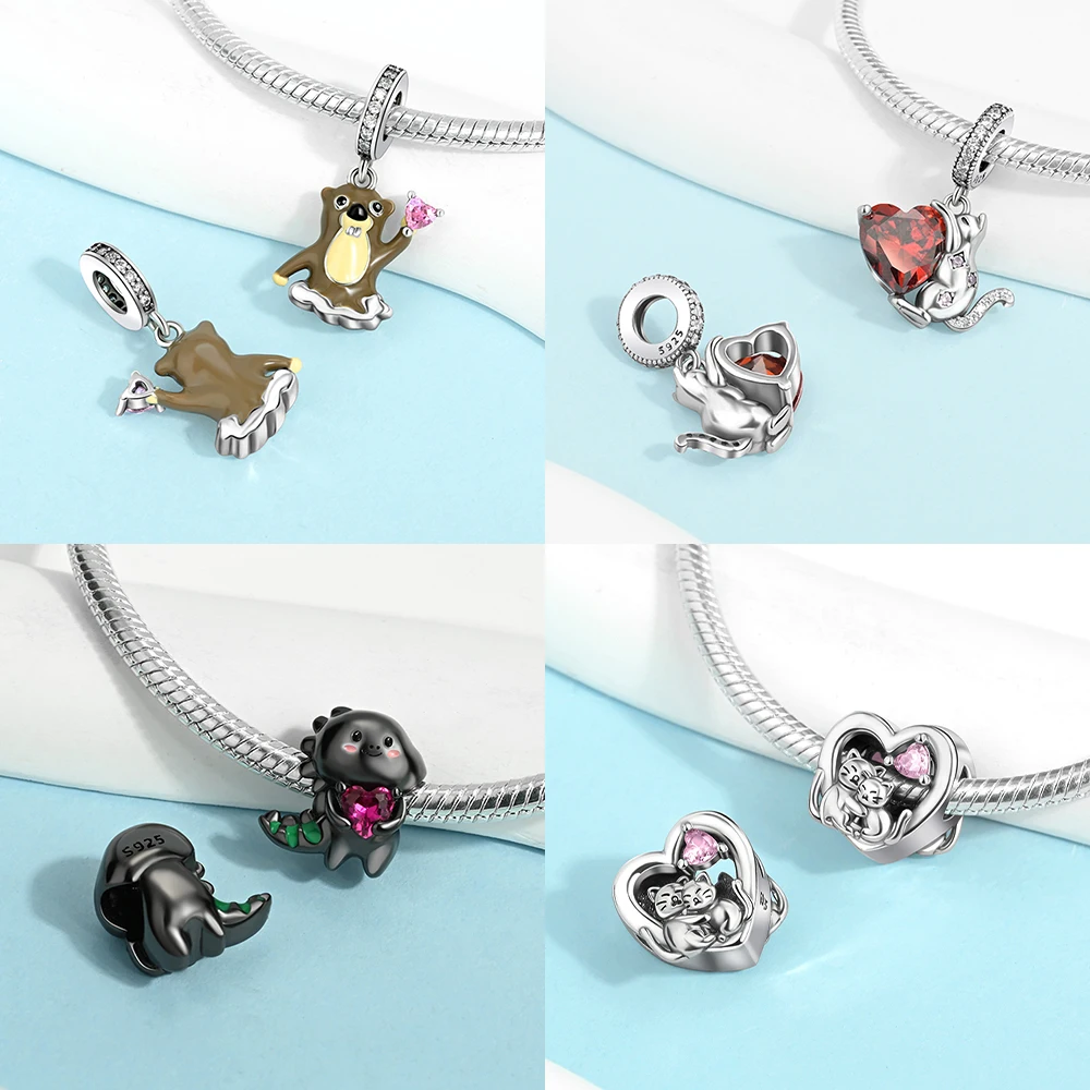 New 925 Sterling Silver Cute A - Women Accessories Pandora ulasan dan harga