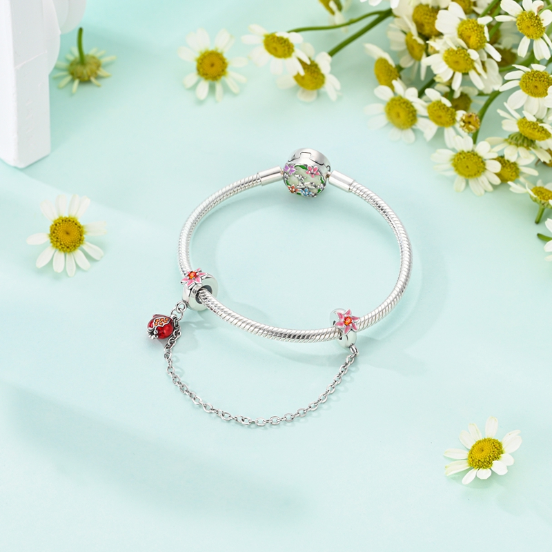 Silver-Plated Rainbow Moon Saf - Women Accessories Pandora ulasan dan harga