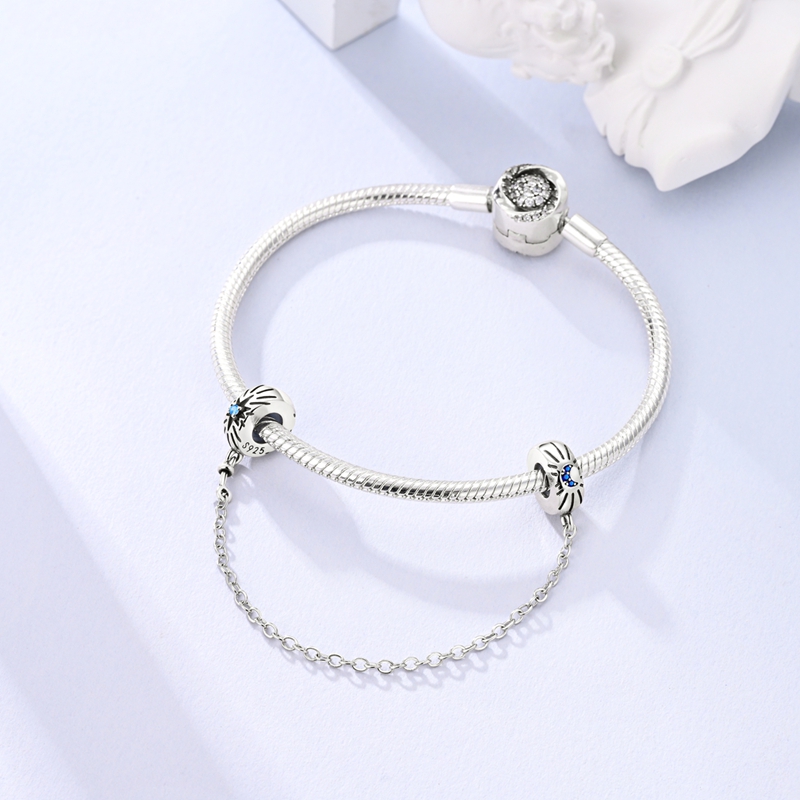 Silver-Plated Rainbow Moon Saf - Women Accessories Pandora ulasan dan harga