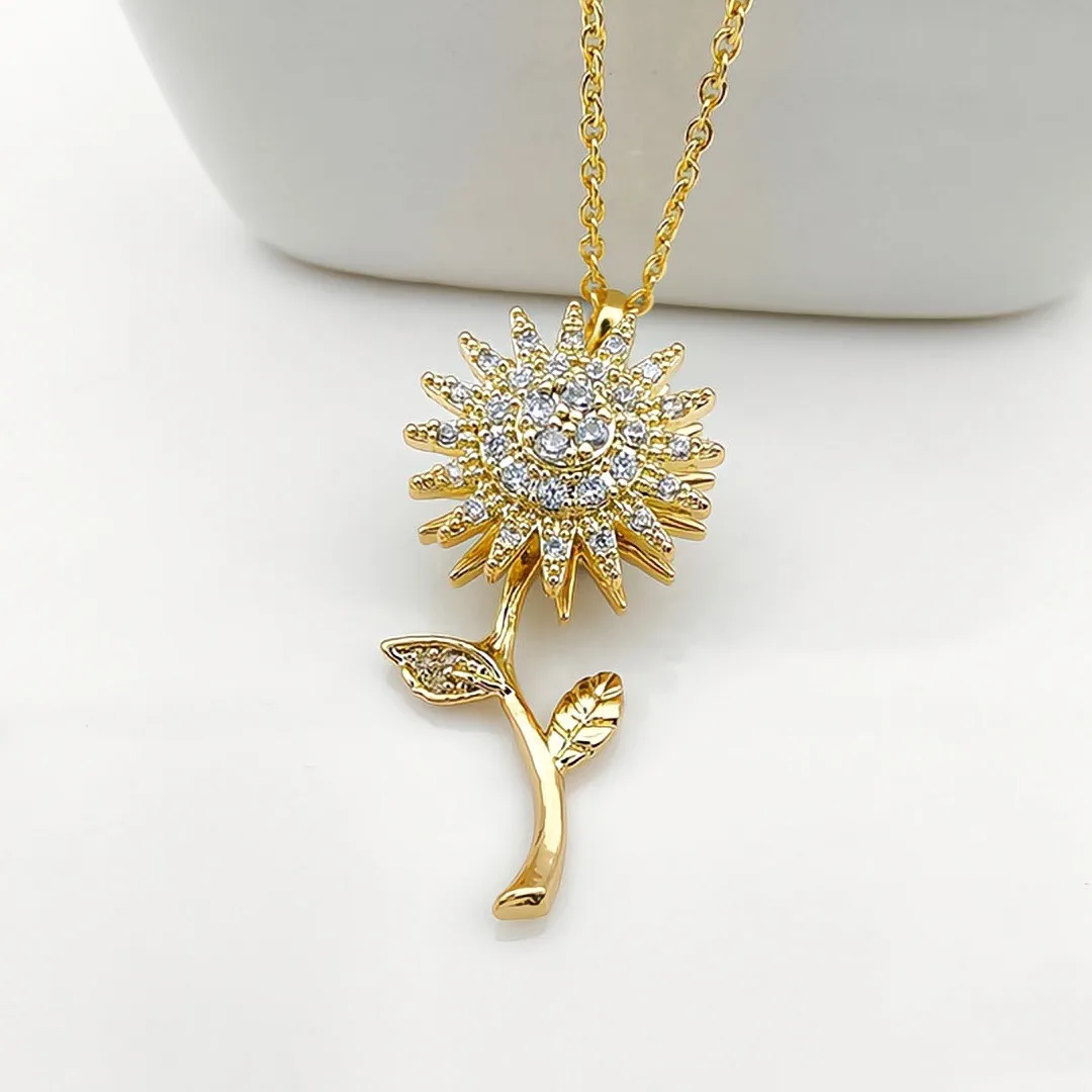 Stainless Steel Rotatable Spin - Charm Necklace Dainty ulasan dan harga