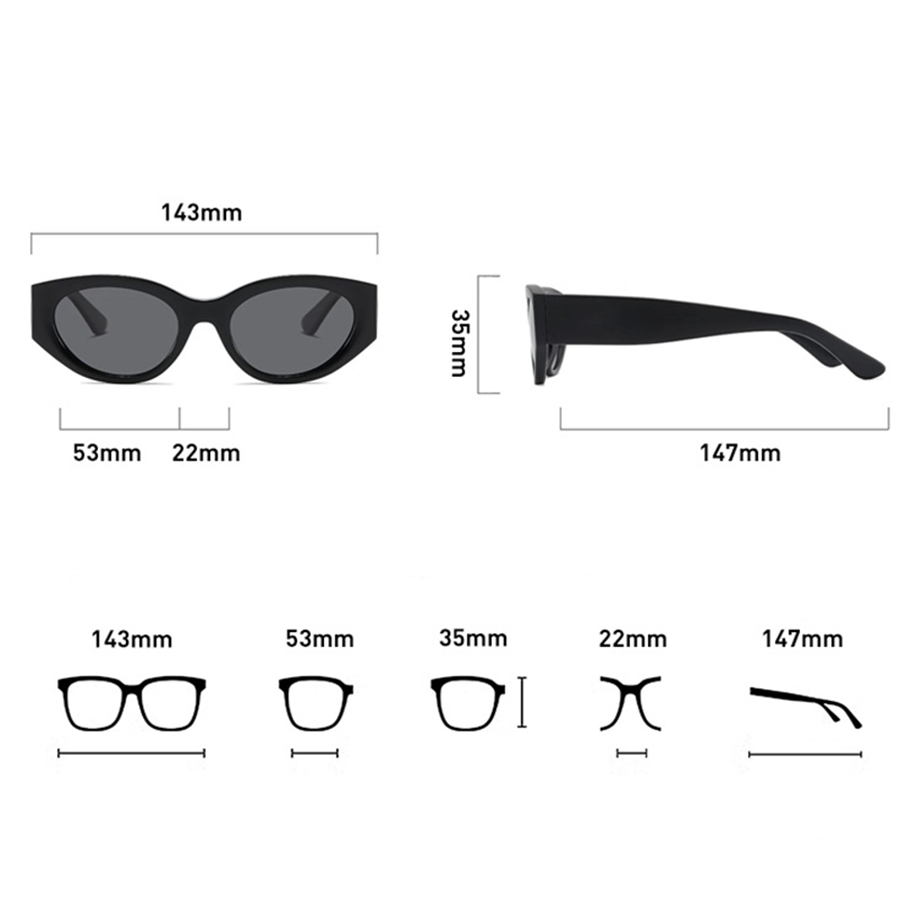 Women Men Classic Cat-Eye Pola - Accessories Brand For Women ulasan dan harga