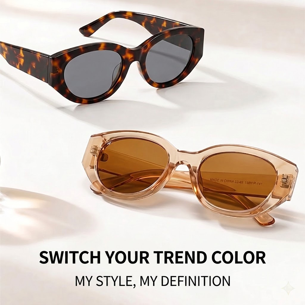 Women Men Classic Cat-Eye Pola - Accessories Brand For Women ulasan dan harga