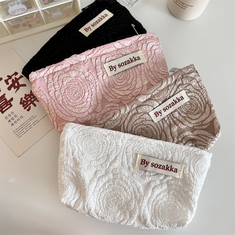French Embossed Flowers Travel - Women Accessories List ulasan dan harga
