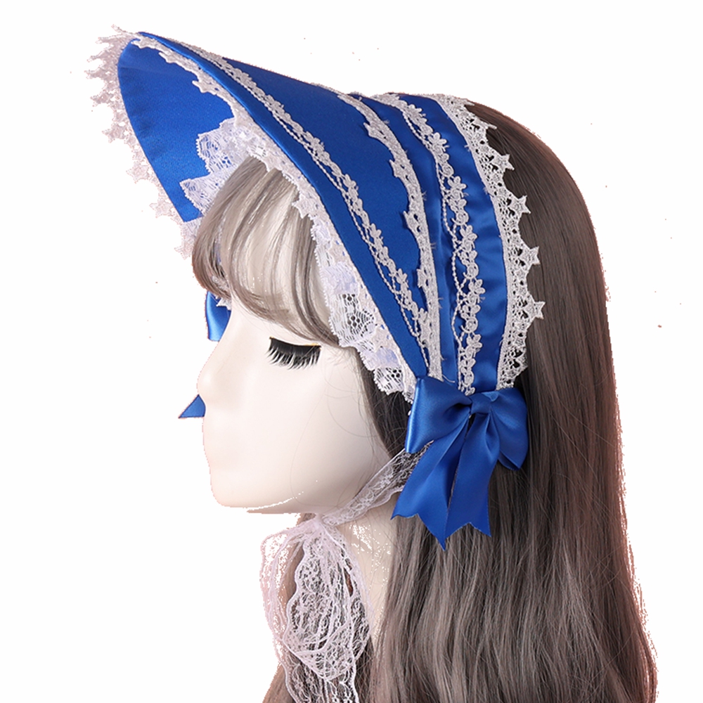 Victorian Lace Lolita Bonnet H - Women'S Victorian Era Accessories ulasan dan harga