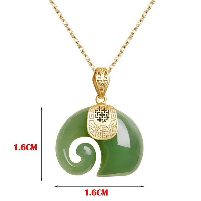 Boutique Natural Stone Hetian  - Charm Necklace Dainty ulasan dan harga