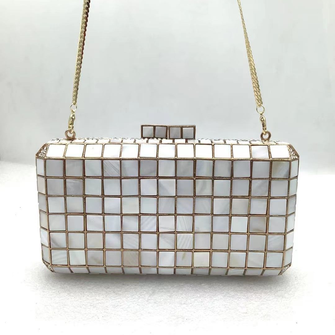 Lady turquoise Evening Clutch  - Wallet Chain Bag ulasan dan harga