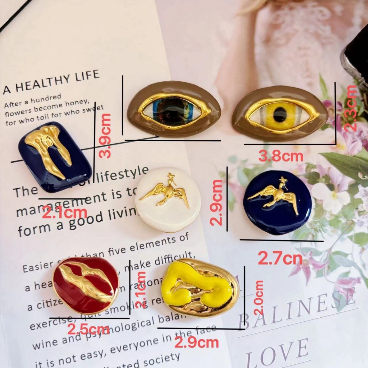 Europe America Colored Enamel  - Accessories Brand For Women ulasan dan harga