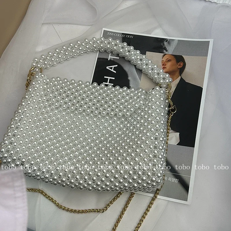 Ins Superlatives Pearl Bead Wa - Wallet Chain Bag ulasan dan harga