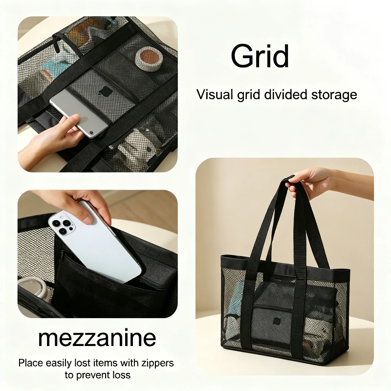 Beach Tote Bag Packaging Makeu - Women Accessories List ulasan dan harga