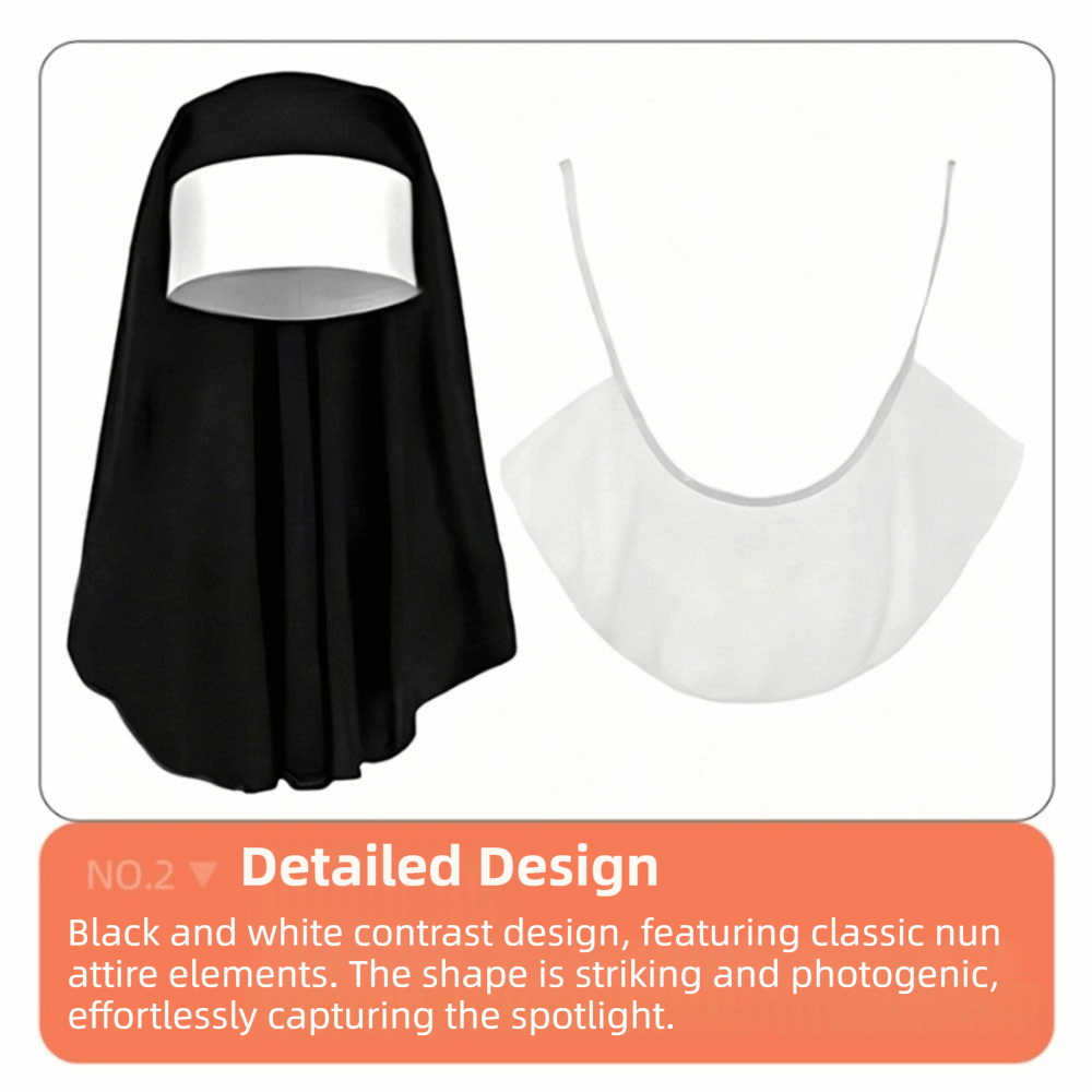 1/3Pcs Creative Nun Costume Se - Women'S Victorian Era Accessories ulasan dan harga