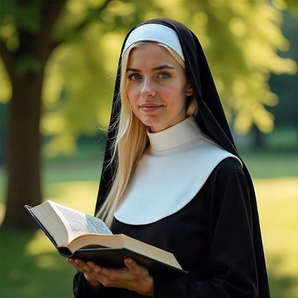 1/3Pcs Creative Nun Costume Se - Women'S Victorian Era Accessories ulasan dan harga