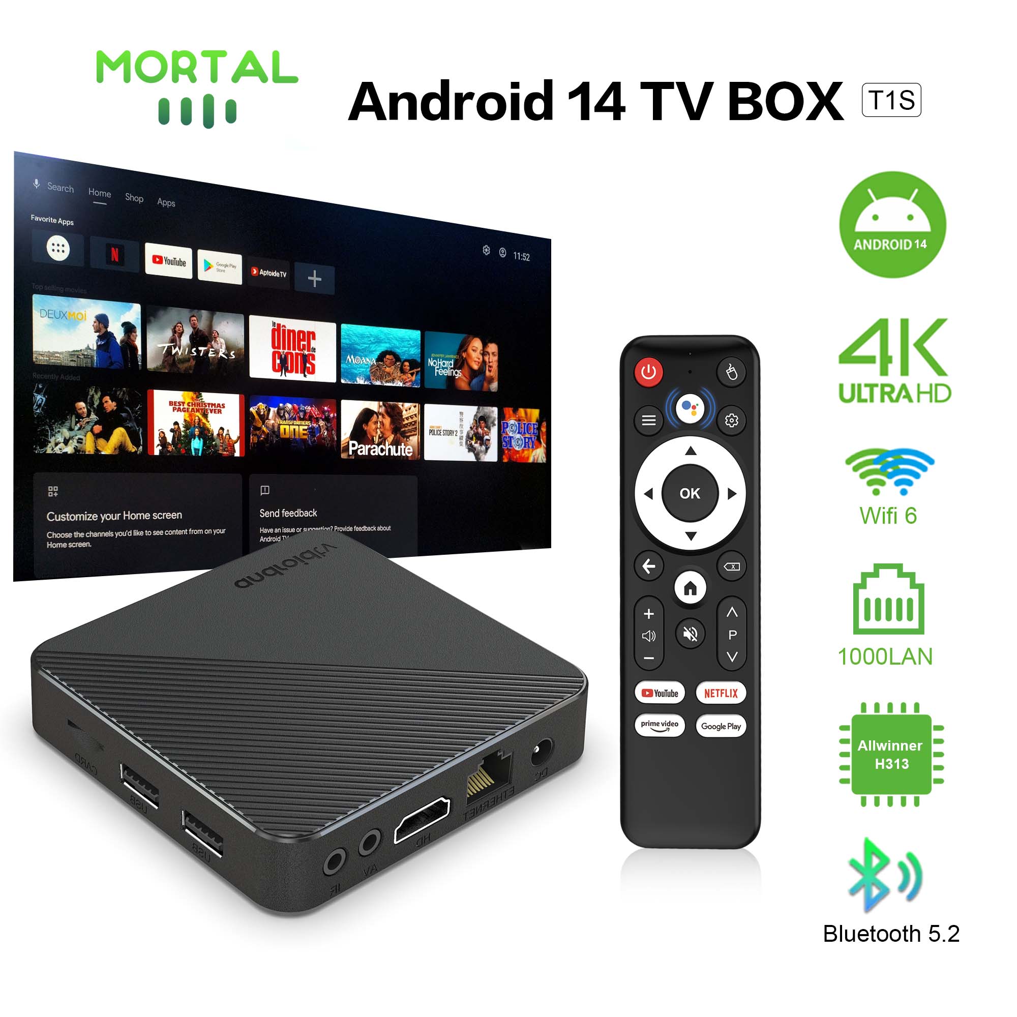 Android14 TV Box Smart Home Th - Women Accessories Pandora ulasan dan harga