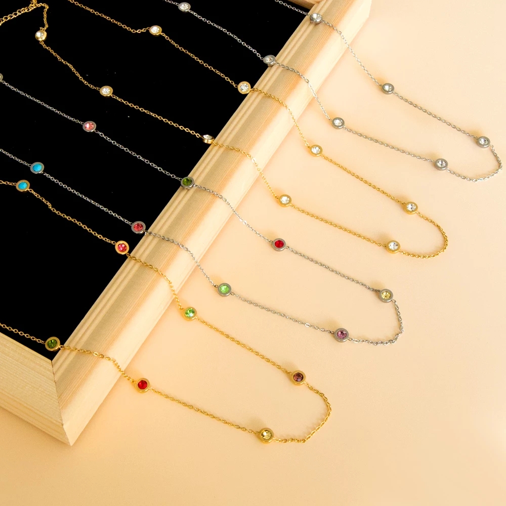ASONSTEEL Luxury Stainless Ste - Charm Necklace Dainty ulasan dan harga