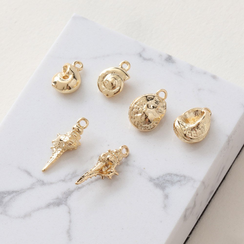 6PCS Dainty Small Conch Shell- - Charm Necklace Dainty ulasan dan harga