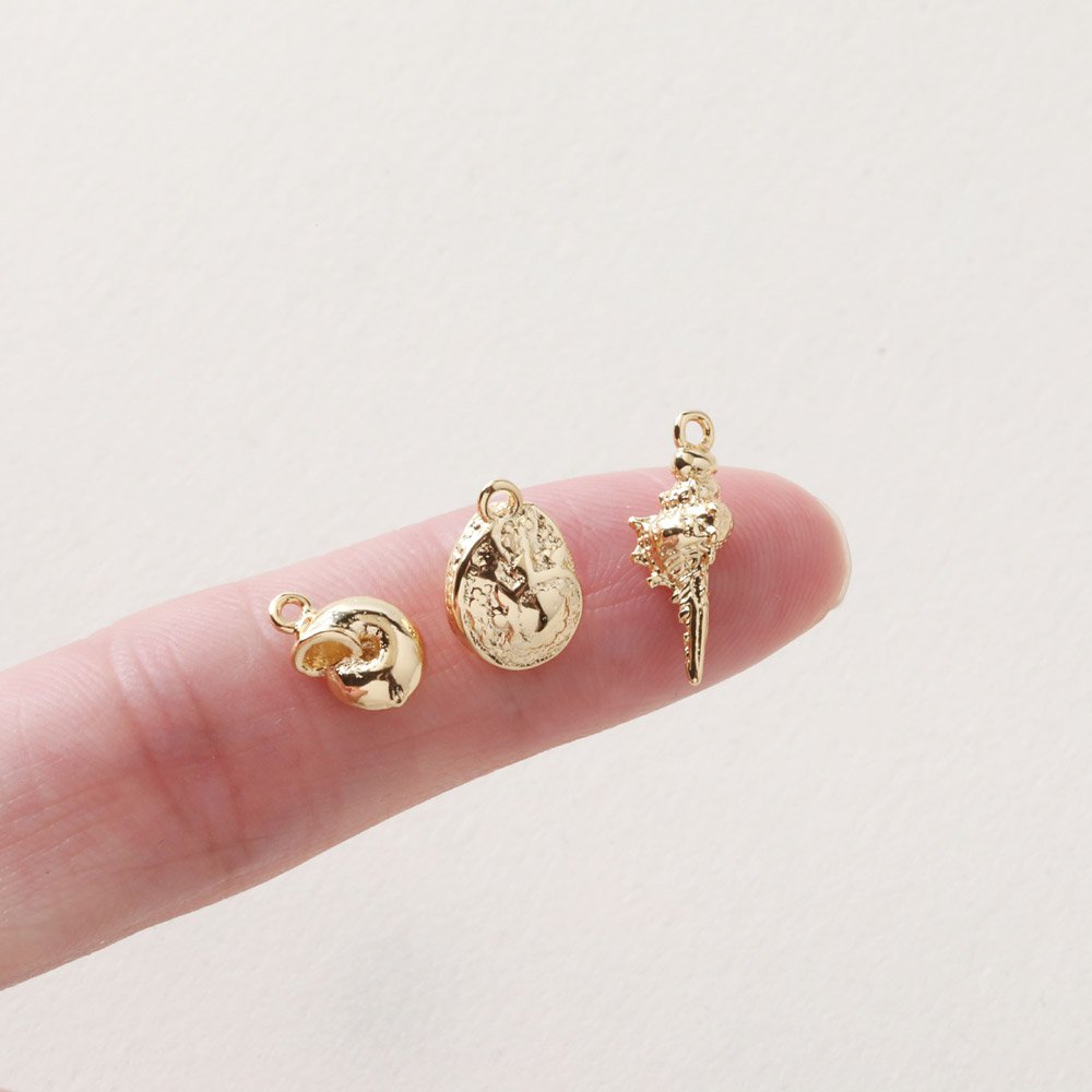 6PCS Dainty Small Conch Shell- - Charm Necklace Dainty ulasan dan harga